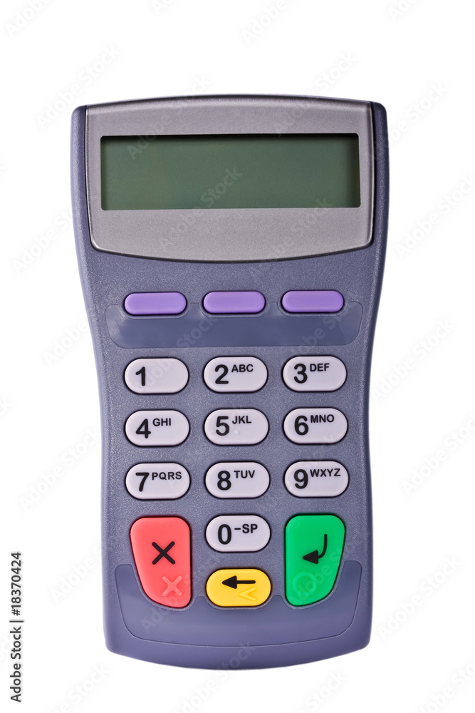 The PIN-pad, keyboard for client, electronic payment The PIN-pad, keyboard for client, electronic payment