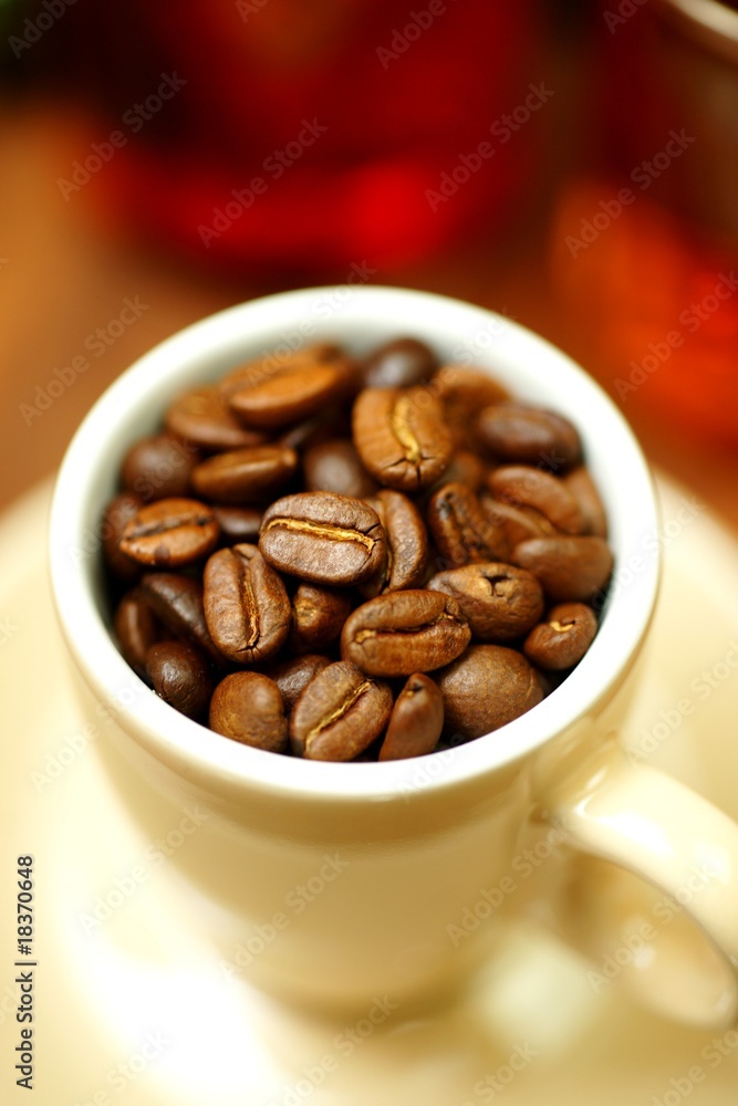 Fototapeta premium Espressobohnen