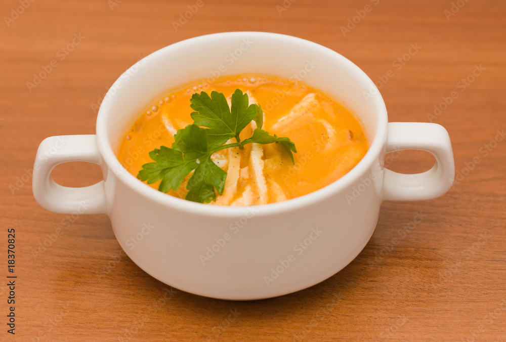Italian tomato soup with egg slapjacks Italian tomato soup with egg slapjacks