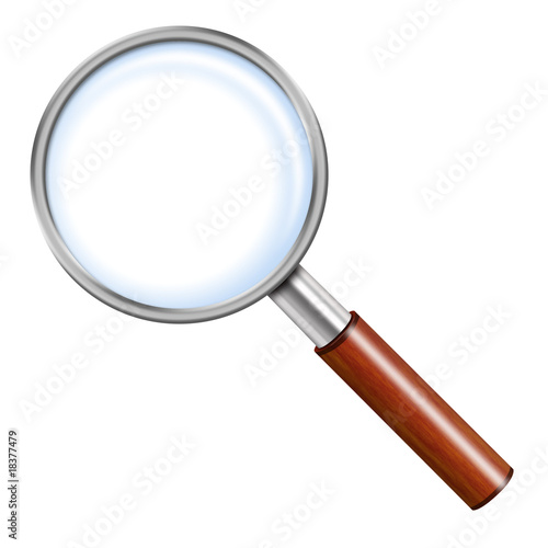 Illustration of magnifying glass
