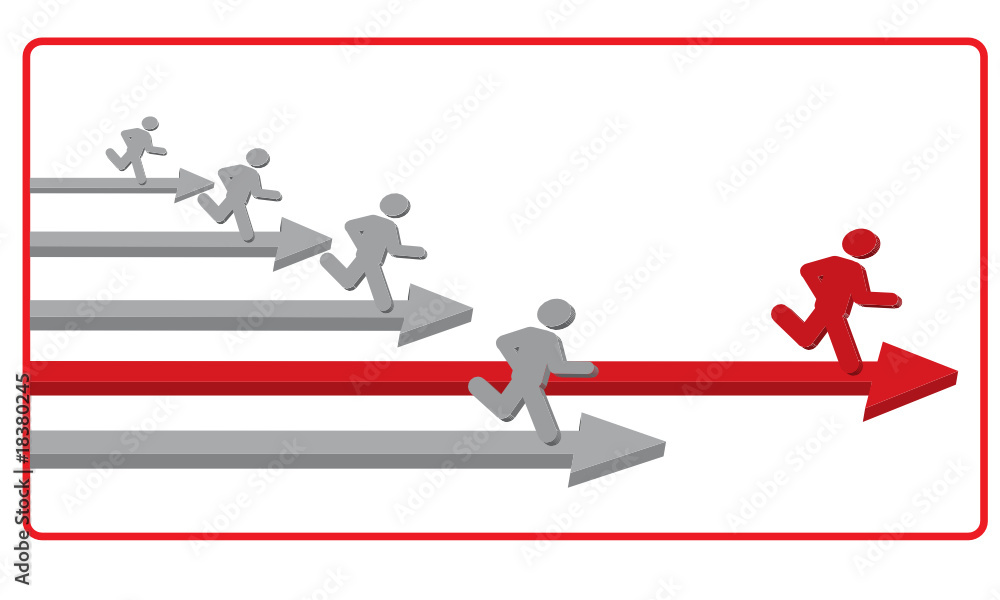 Fototapeta premium Race for suuccess