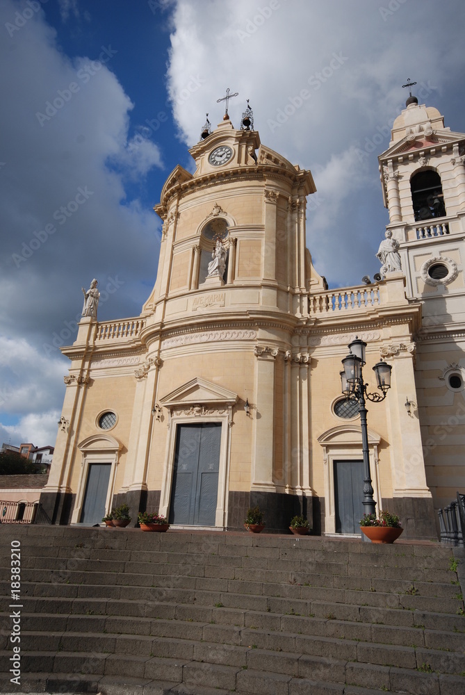 Fototapeta premium scalini verso la chiesa