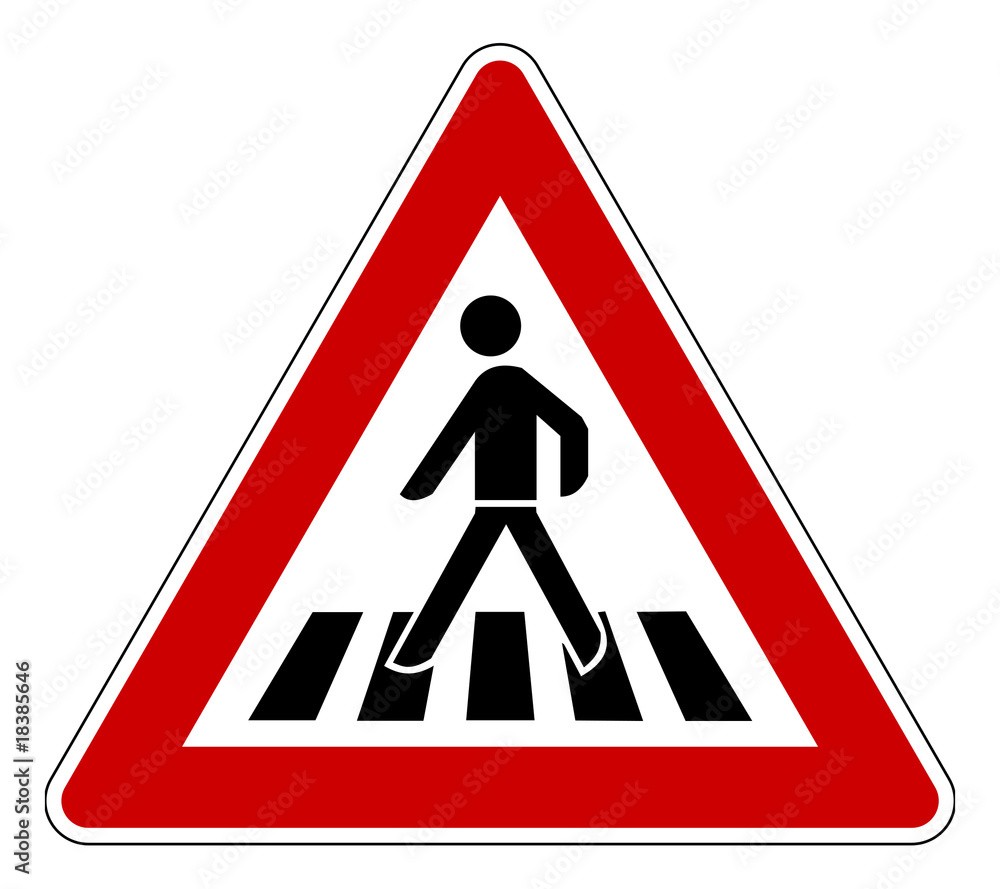 Fußgänger Schild Fußgänger Schild