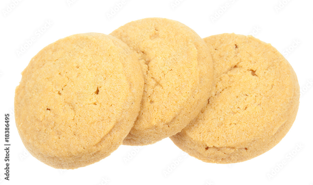Butter cookies isolated Butter cookies isolated