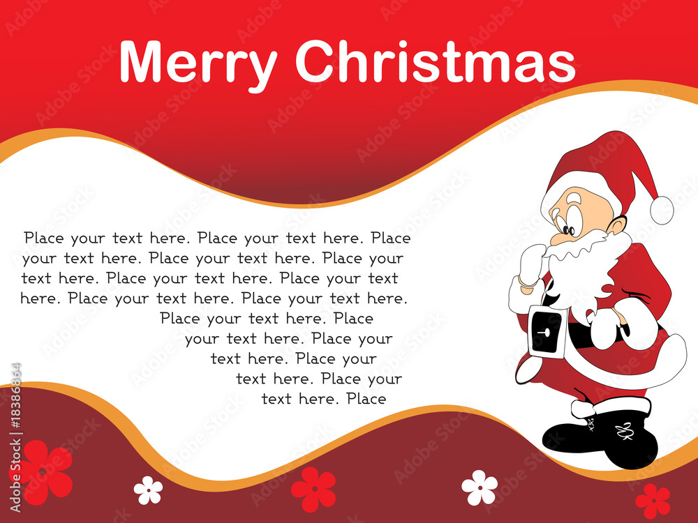 illustration of merry christmas illustration of merry christmas