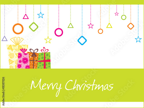 background with gift and xmas icons