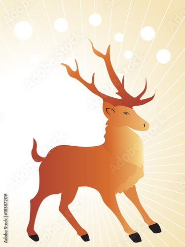 background with reindeer