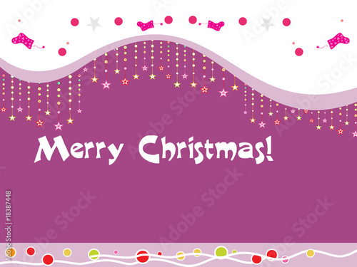 illustration of xmass card