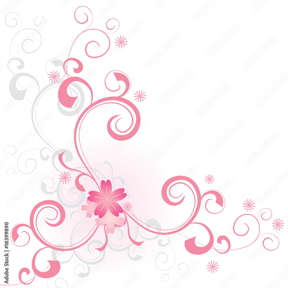 pink flower abstract background vector image Stock Vector | Adobe Stock
