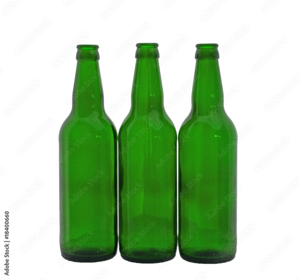 bottles for beer empty isolated bottles for beer empty isolated