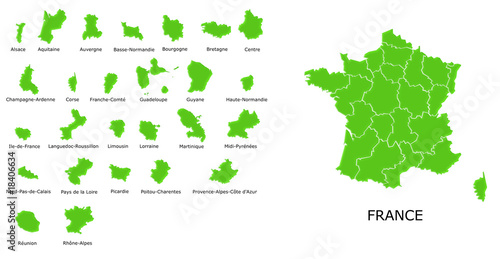 Carte Régions de France