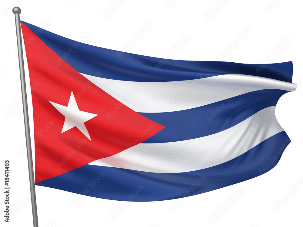 Fototapeta premium Cuba National Flag