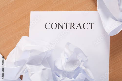 Billede på lærred Crumpled documents