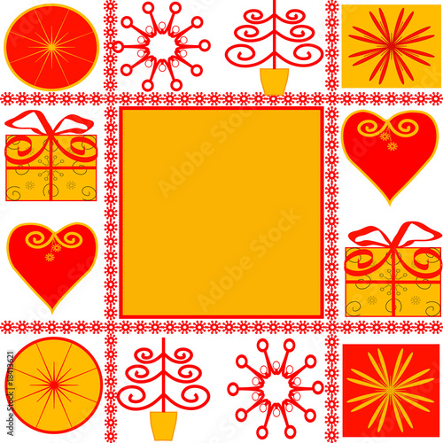 vector illustration of a Christmas Background.