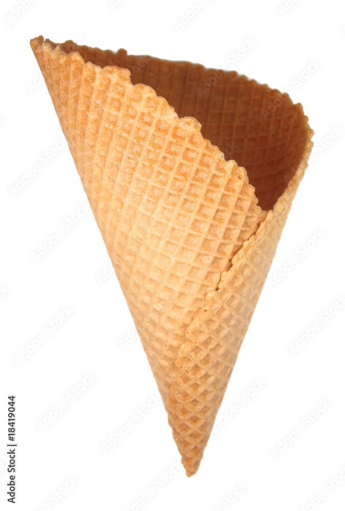 Ice cream cornet isolated on white Ice cream cornet isolated on white