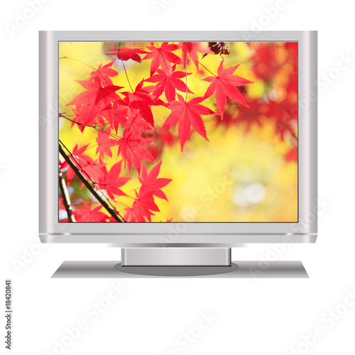 Lcd Television with Fall display