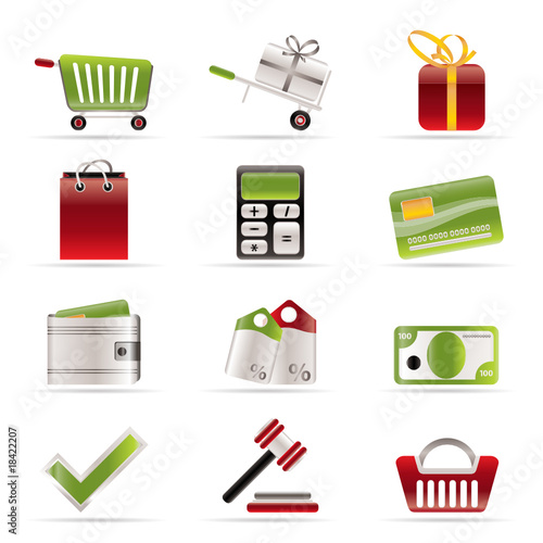 Online shop icons - vector  icon set