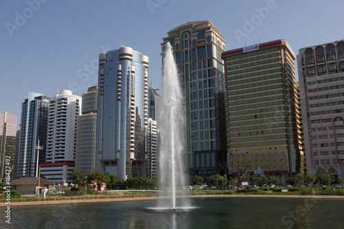 Tall Fountain In Abu Dhabi
