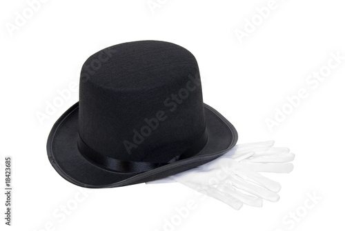 Top hat and gloves