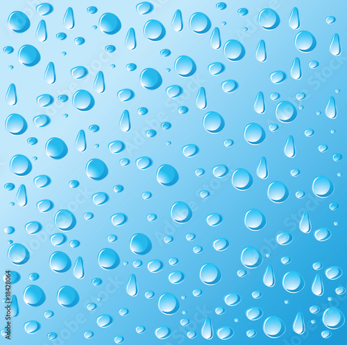 blue water drops