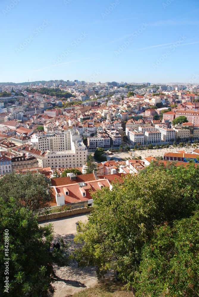 Cityscape of Lisbon in Portugal