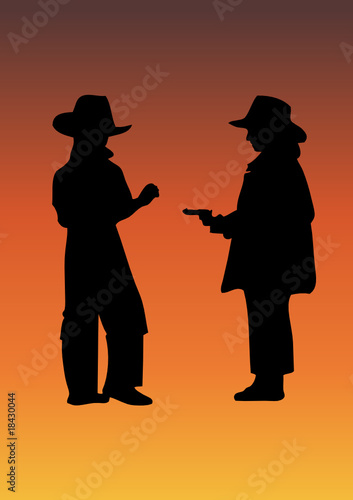 Cowboy with gun