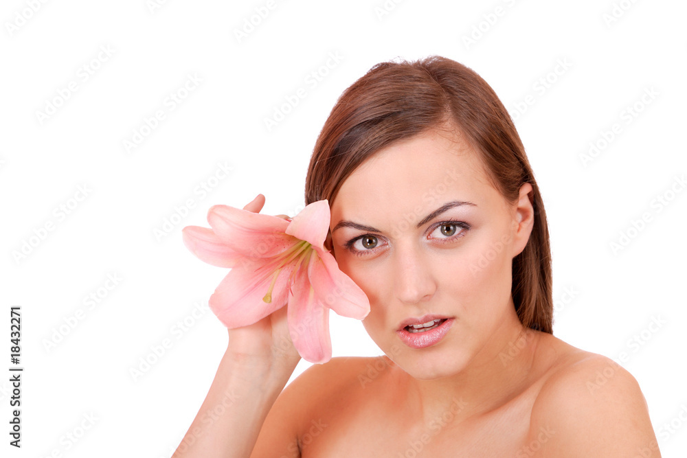 Beautiful woman after spa Beautiful woman after spa