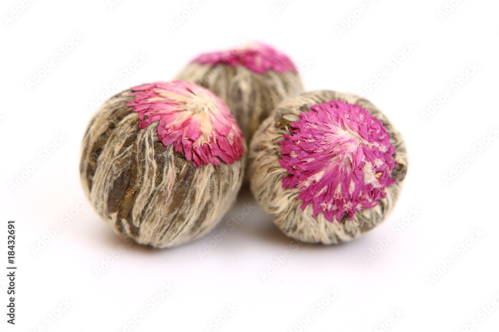 Three tea flowers