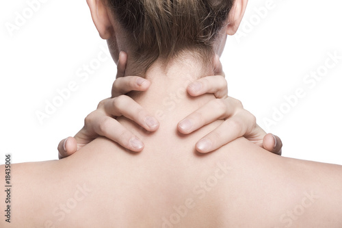 closeup shot of neck and shoulder