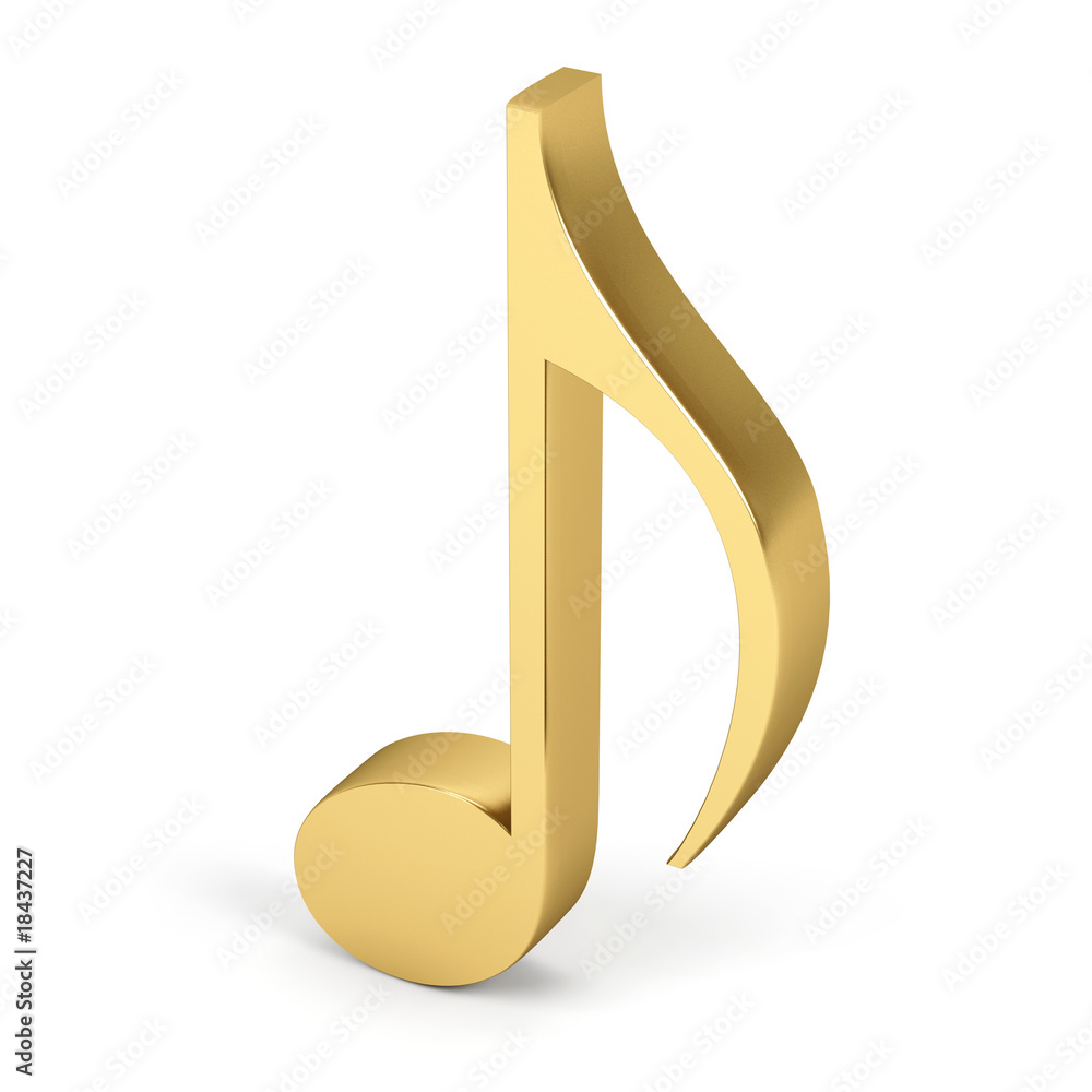 Golden eighth note. Golden eighth note.