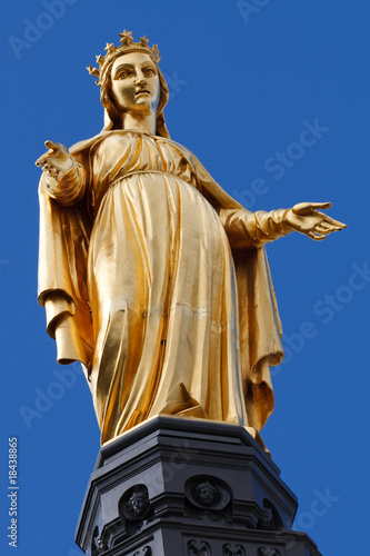 Golden Statue of Virgin Mary / Saint Mary / Our Lady