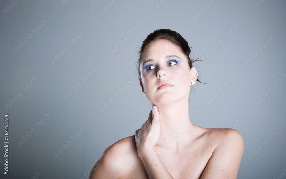 Beauty model isolated in studio Beauty model isolated in studio