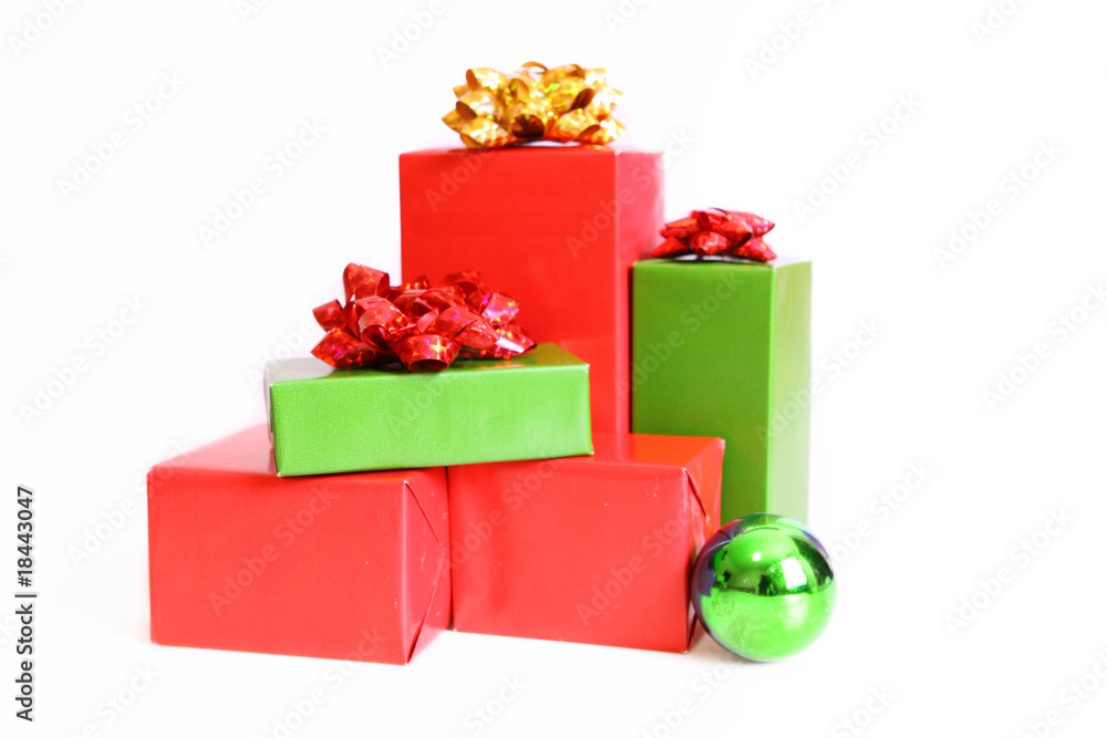 Obraz premium weihnachtsgeschenke,weihnachtsdekoration