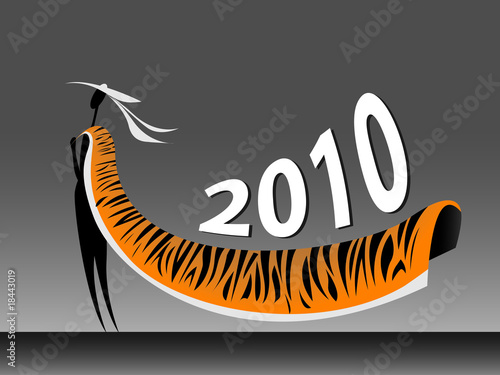 woman in a tiger skin