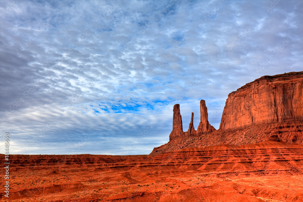 HDR Image of the Three Sisters Butte