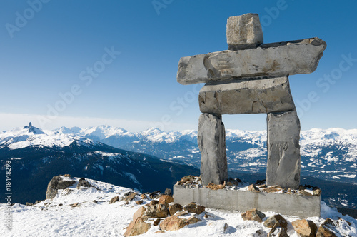 Inukshuk at the top of Whistler Mountain, site of 2010 Winter Ol photo