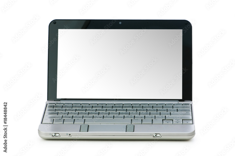 Stylish netbook isolated on the white background Stylish netbook isolated on the white background