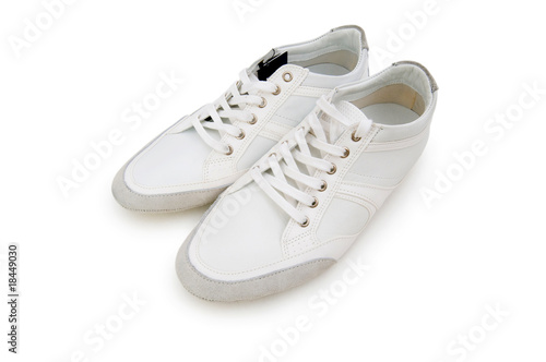 Short shoes isolated on the white background