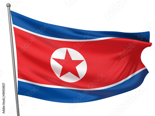 Korea, North National Flag