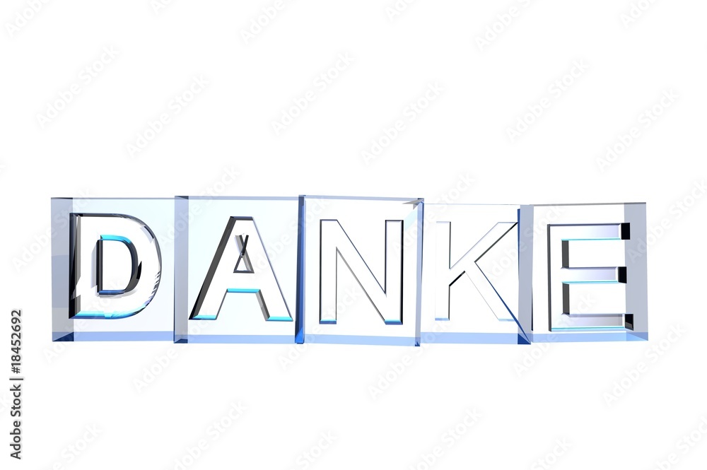 Fototapeta premium Danke