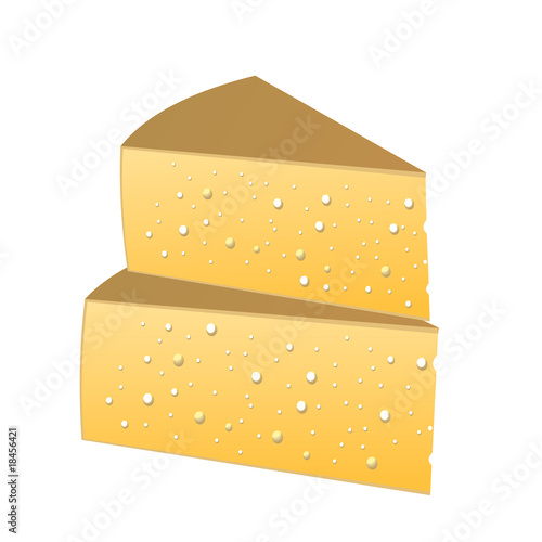 vector cheese slices
