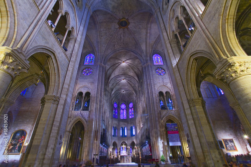 france; Paris; Notre-Dame : intérieur