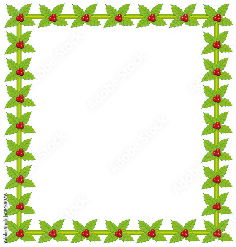 Holly berry frame