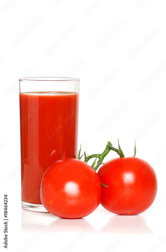 tomato juice with two vine ripe tomatoes tomato juice with two vine ripe tomatoes