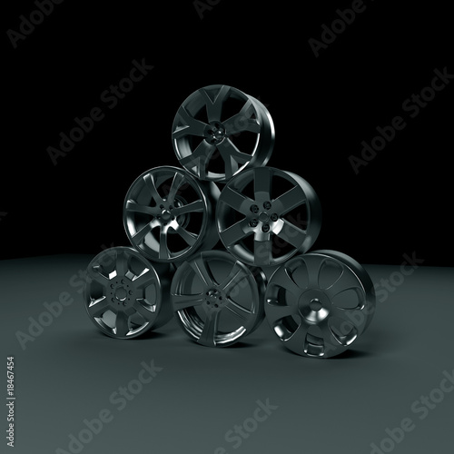 Wheels in form of triangle