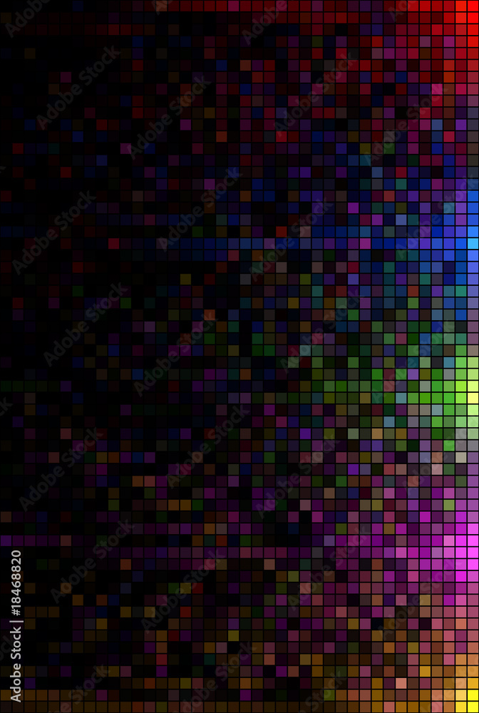 Abstract square multicolored tile mosaic vector background