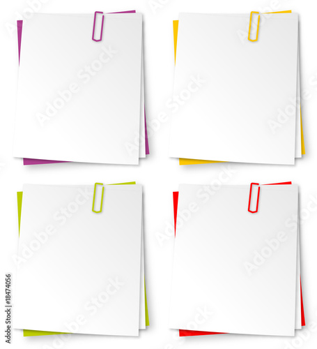 Bloc papier couleur x 4