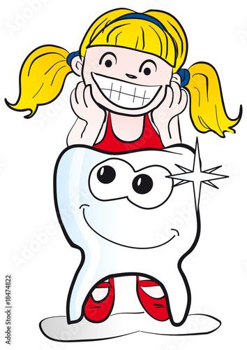 dentista dibujo color diente
