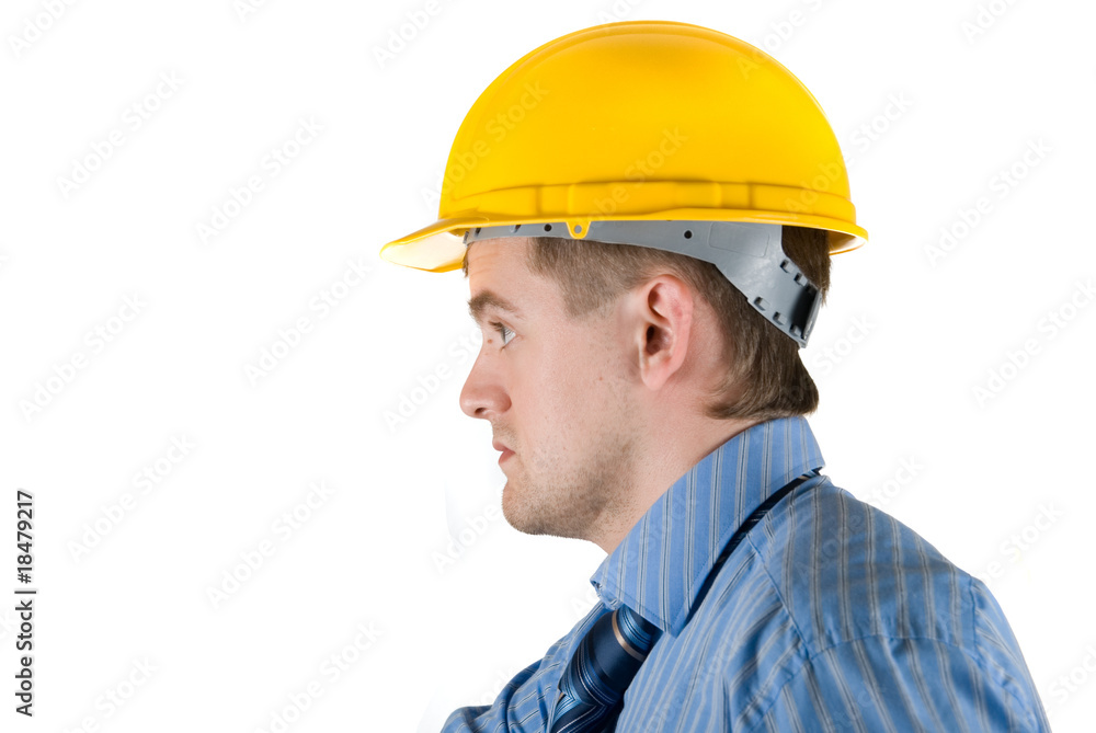 man at yellow helmet man at yellow helmet