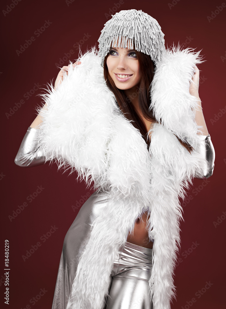 Glamour Portrait of sexy winter woman Glamour Portrait of sexy winter woman